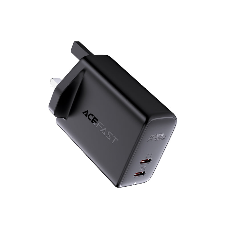 A12 PD40W(USB-C+USB-C) Dual Port Charger (UK)