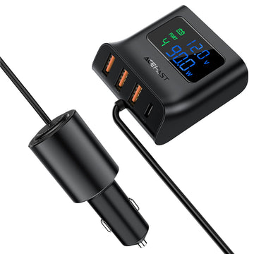 B8 digital display car HUB charger