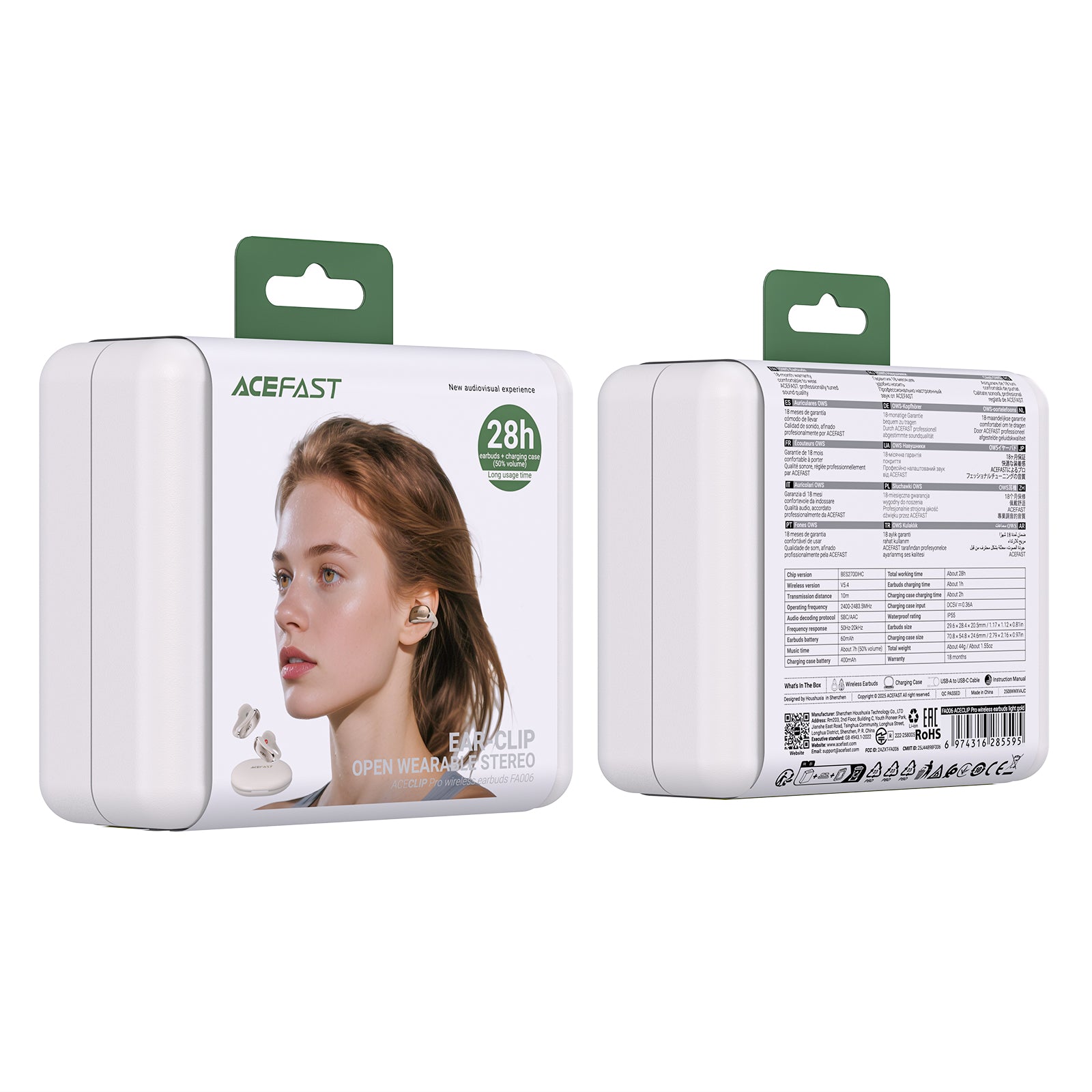 ACECLIP Pro Wireless Warbuds | Dual-mic call noise reduction technology