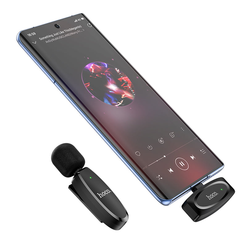 L15 Crystal, Lavalier Wireless Microphone With Receiver for Type-C, 360° HD Sound Pickup, Noise Reduction
