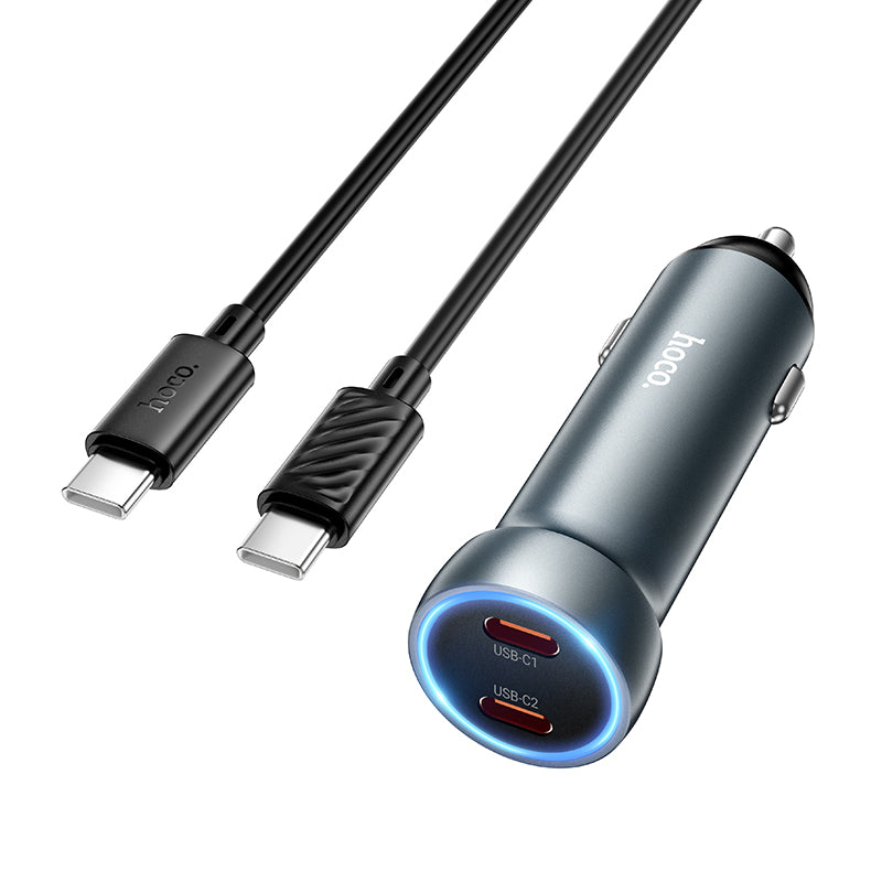 Z54B Prosperous PD60W (2C) Car Charger Set (USB-C To USB-C)