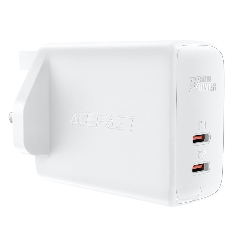 A32 PD50W GaN (USB-C+USB-C) Dual Port Charger (UK)