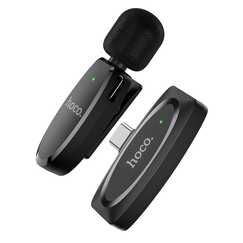 L15 Crystal, Lavalier Wireless Microphone With Receiver for Type-C, 360° HD Sound Pickup, Noise Reduction
