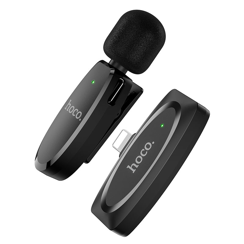 L15 Crystal, Lavalier Wireless Microphone With Receiver for iPhone, 360° HD Sound Pickup, Noise Reduction
