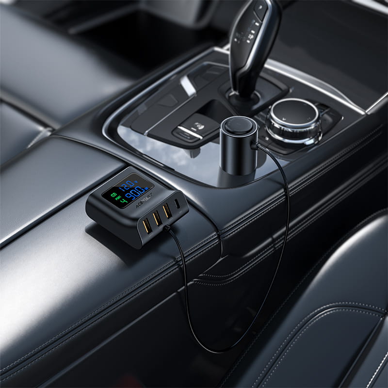 B8 digital display car HUB charger