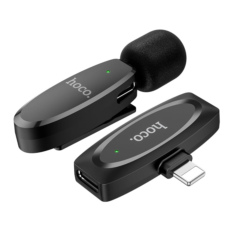 L15 Crystal, Lavalier Wireless Microphone With Receiver for iPhone, 360° HD Sound Pickup, Noise Reduction