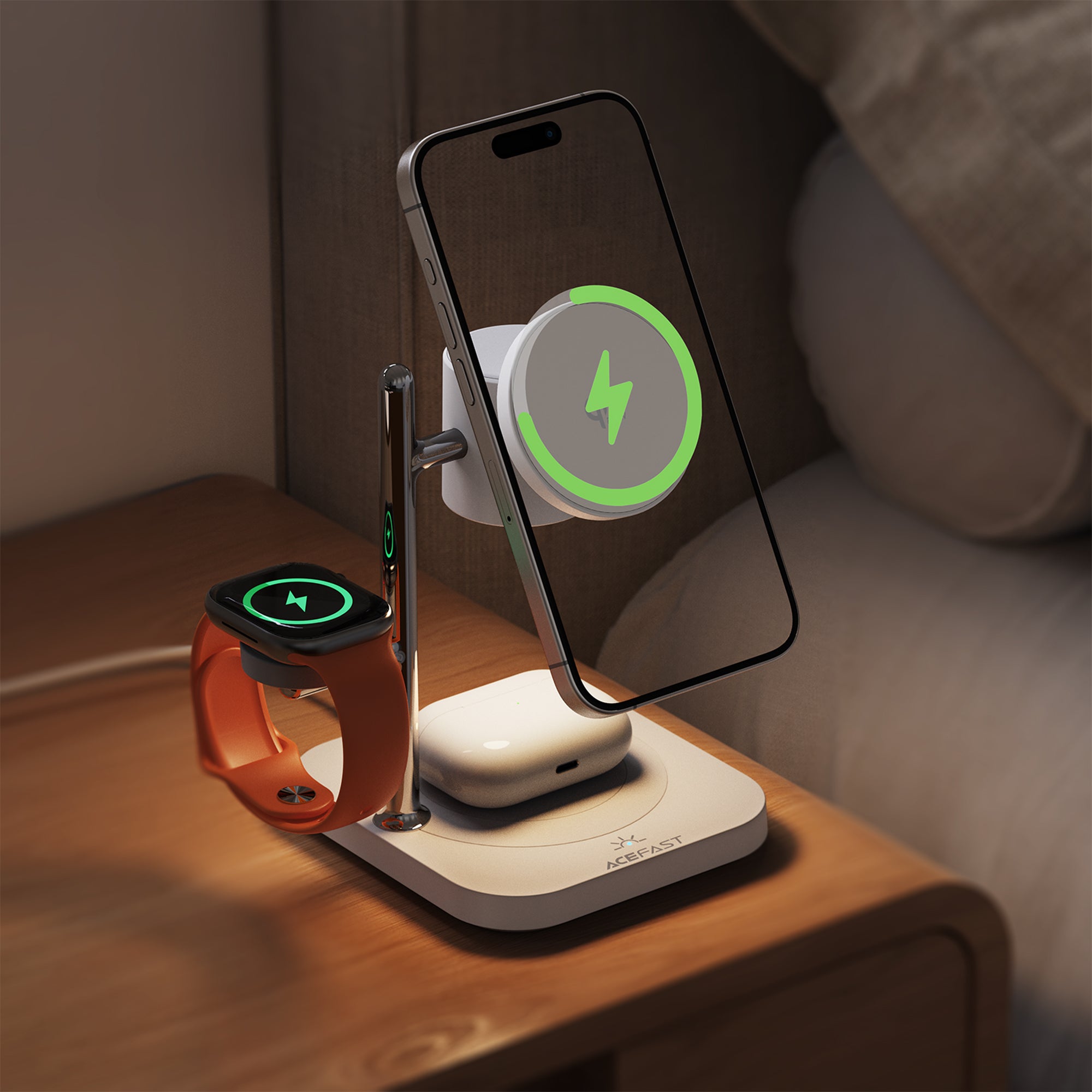 E39 4-in-1 Desktop Wireless Charger