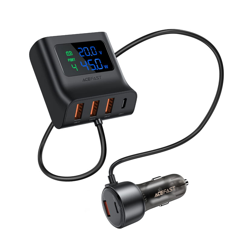 B11 138W Car Charger Splitter with Digital Display