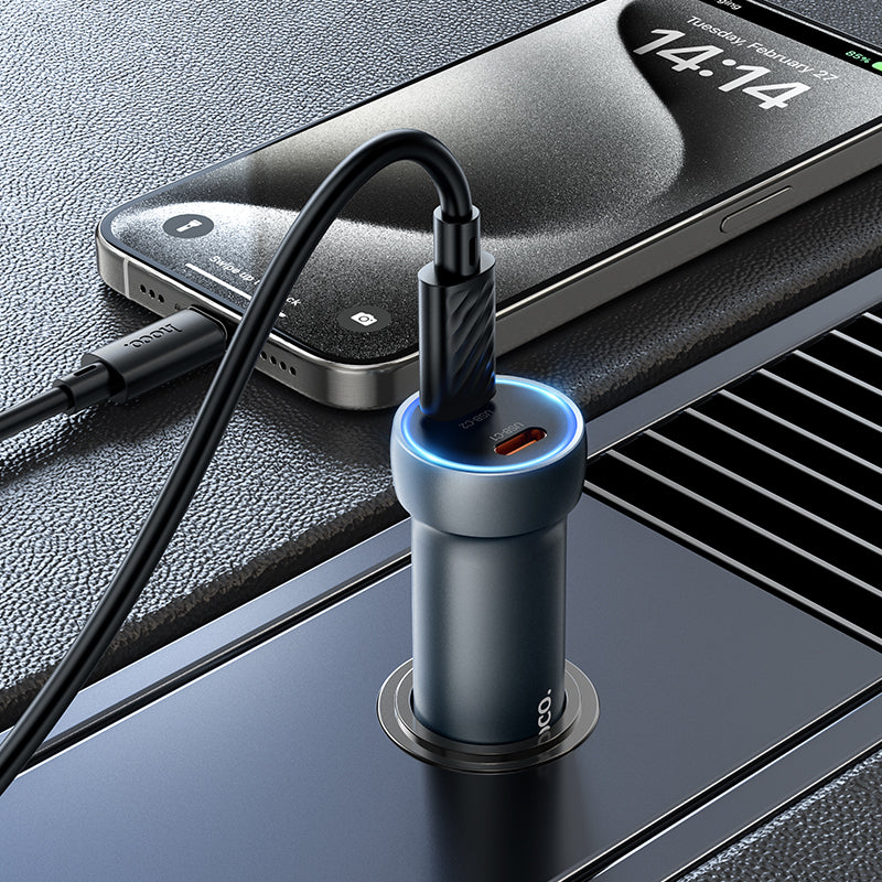 Z54B Prosperous PD60W (2C) Car Charger Set (USB-C To USB-C)