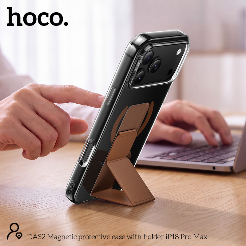 Hoco DAS2 Magnetic Protective Case With Holder For iPhone 18 Pro Max / iPhone 17 Pro Max