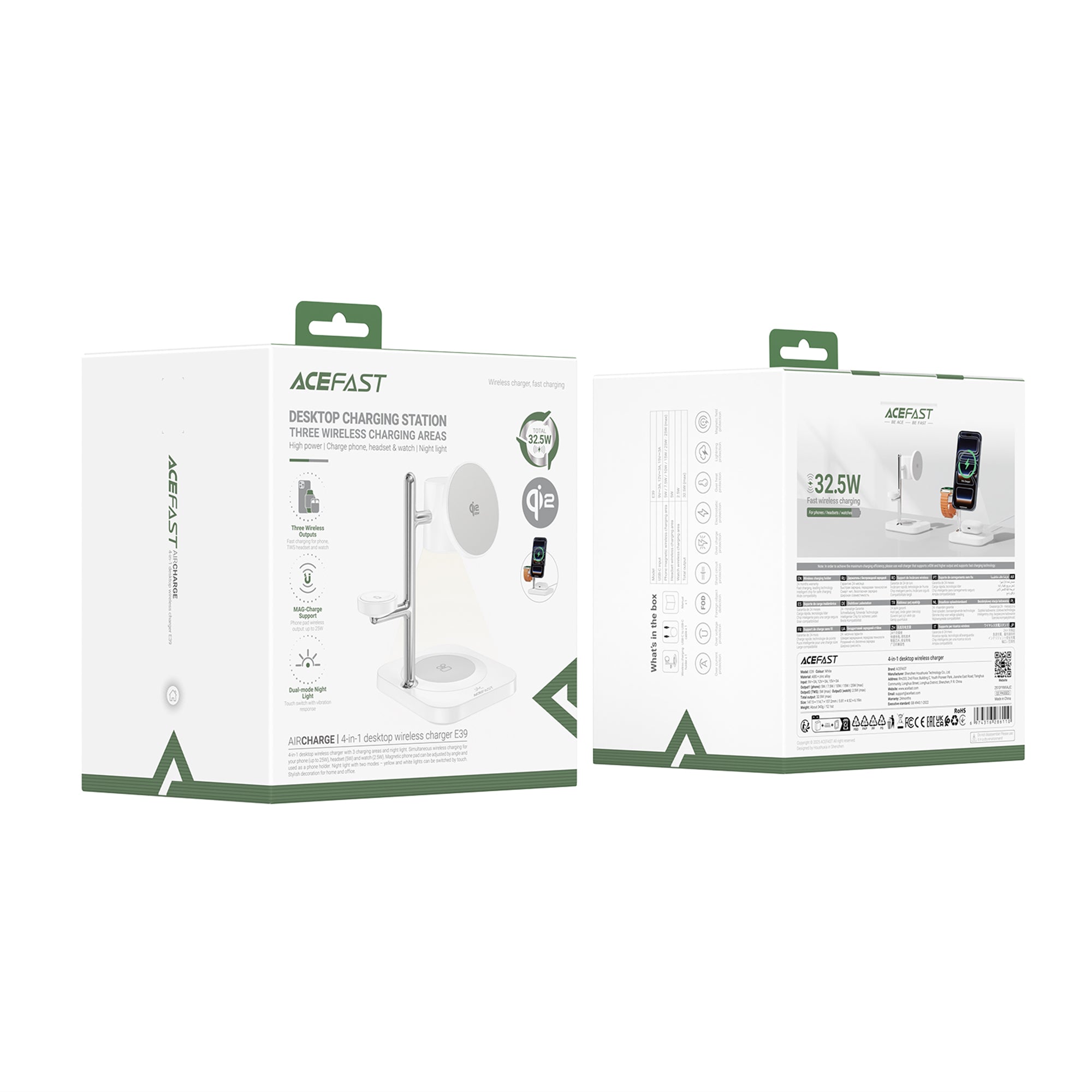E39 4-in-1 Desktop Wireless Charger
