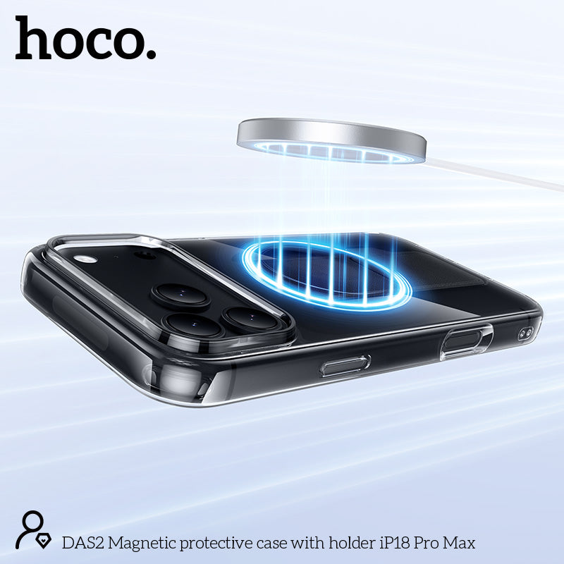 Hoco DAS2 Magnetic Protective Case With Holder For iPhone 18 Pro Max / iPhone 17 Pro Max