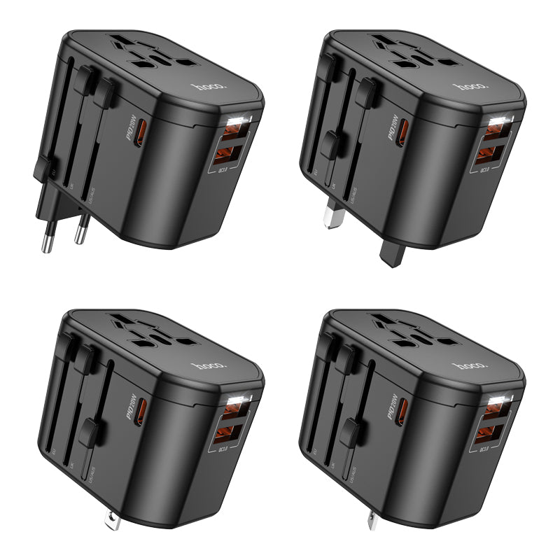 Hoco AC15 Walker Three-Port PD20W (1C2A) Universal Conversion Charger
