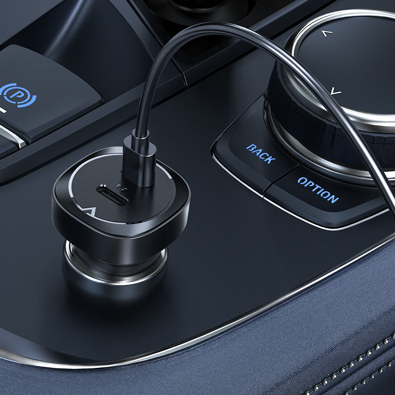B2 72W dual USB-C Metal Car Charger