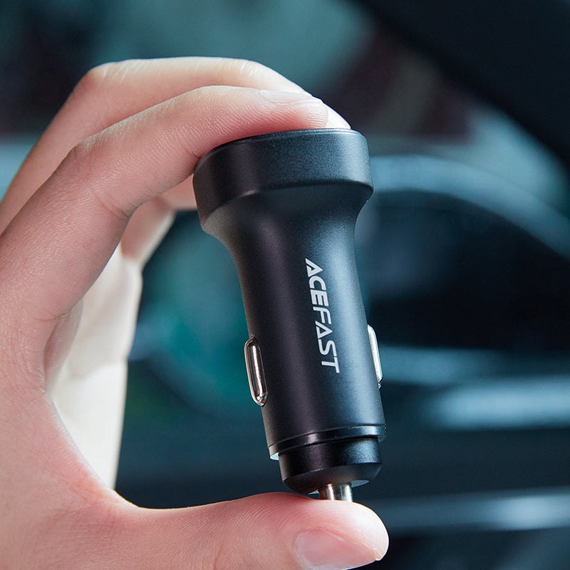 B2 72W dual USB-C Metal Car Charger