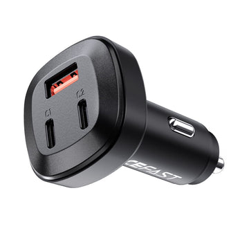 B3 66W(USB-C+USB-C+USB-A) Three-Port Metal Car Charger