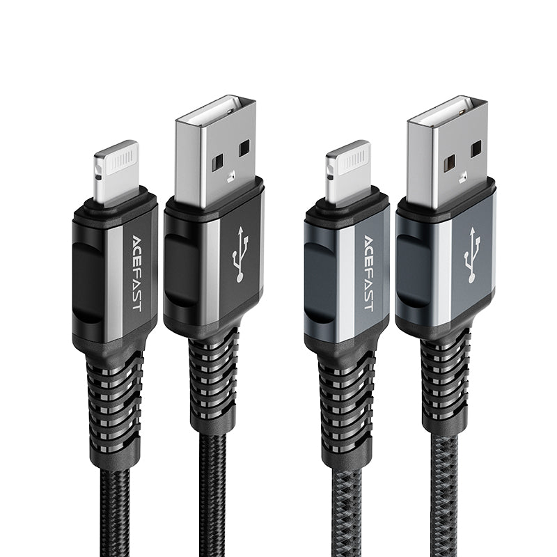 C1-02 USB-A to Lightning Aluminum Alloy Charging Data Cable