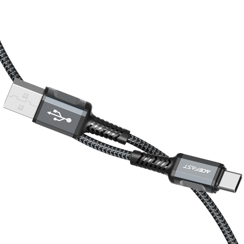 C1-04 USB-A to USB-C aluminum alloy charging data cable 2M