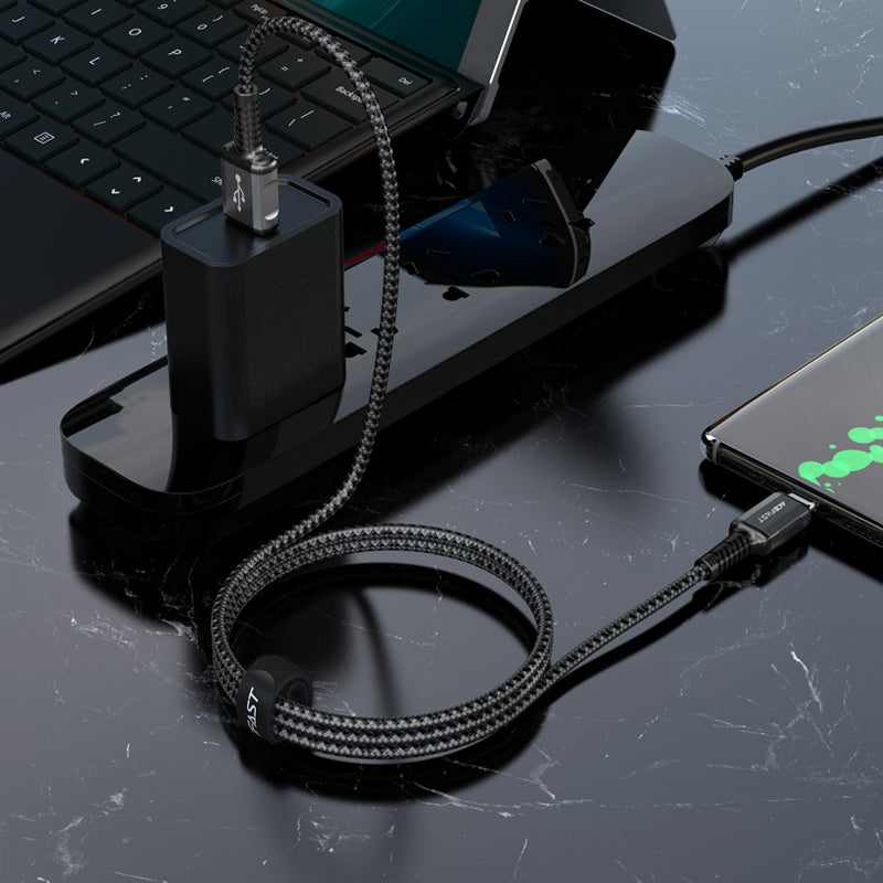 C1-04 USB-A to USB-C aluminum alloy charging data cable 2M