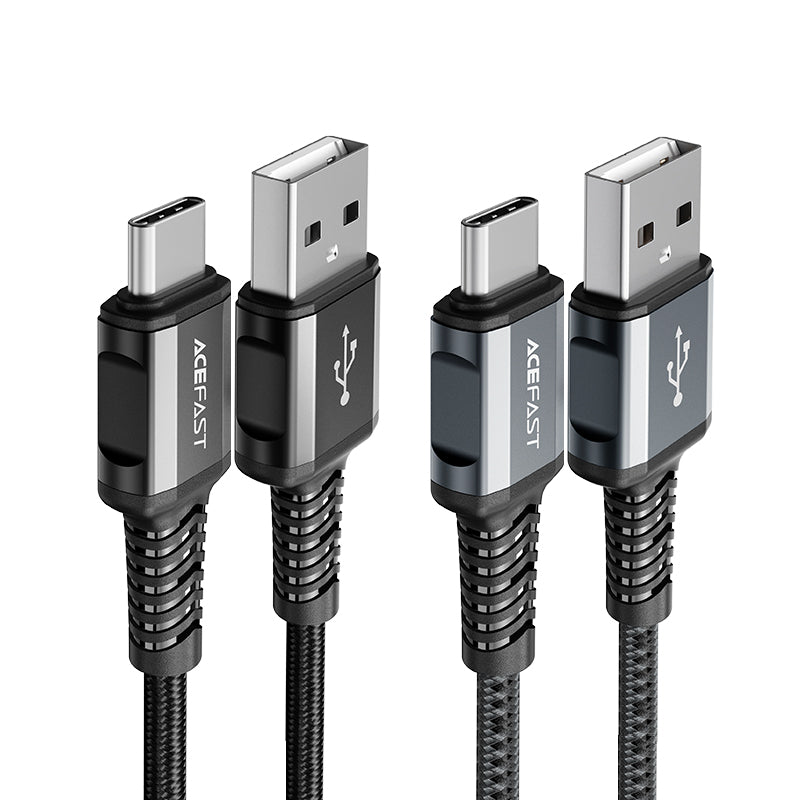 C1-04 USB-A to USB-C aluminum alloy charging data cable 2M