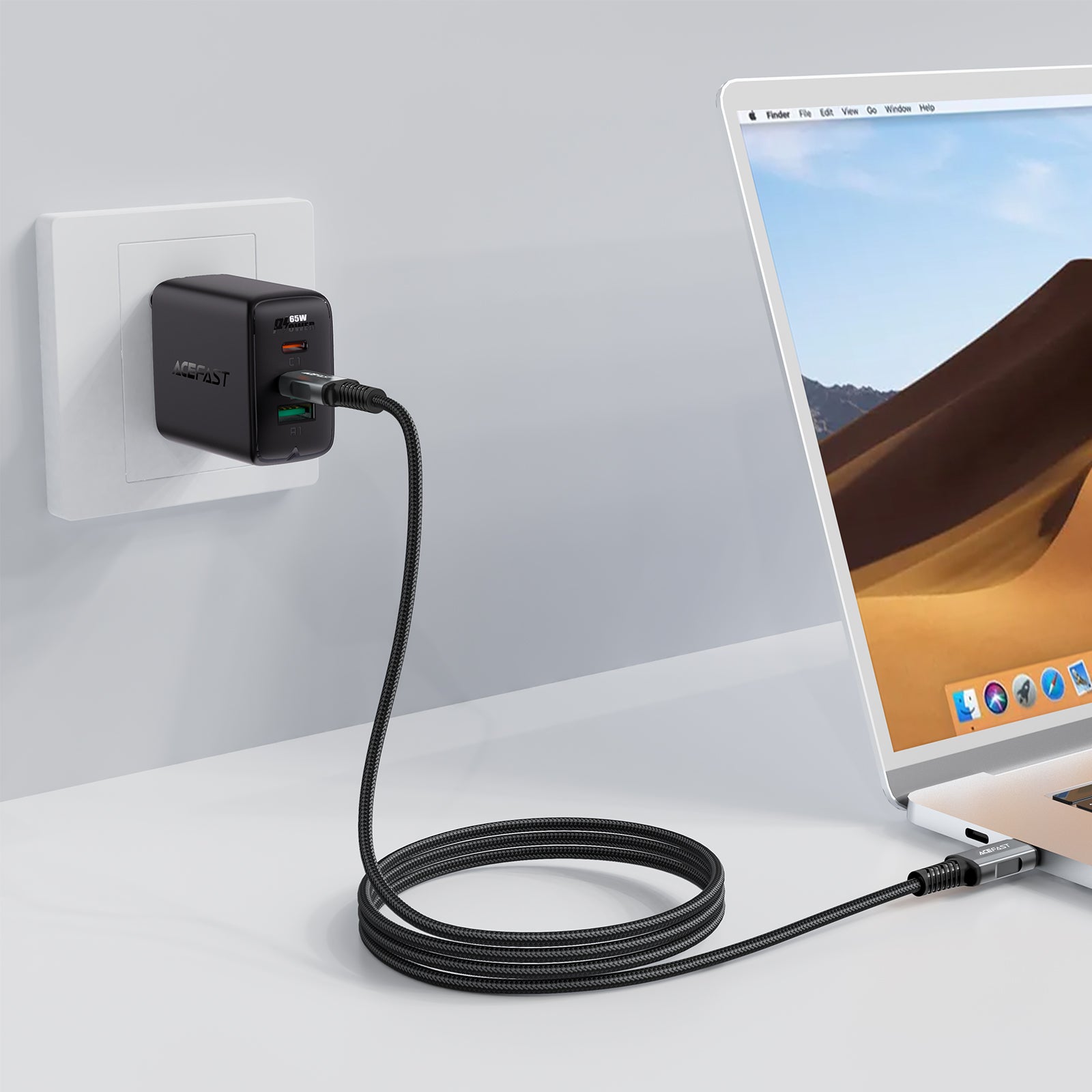C1-09 USB-C to USB-C Aluminum Alloy Audio/Video Transmission Full-Featured Data Cable