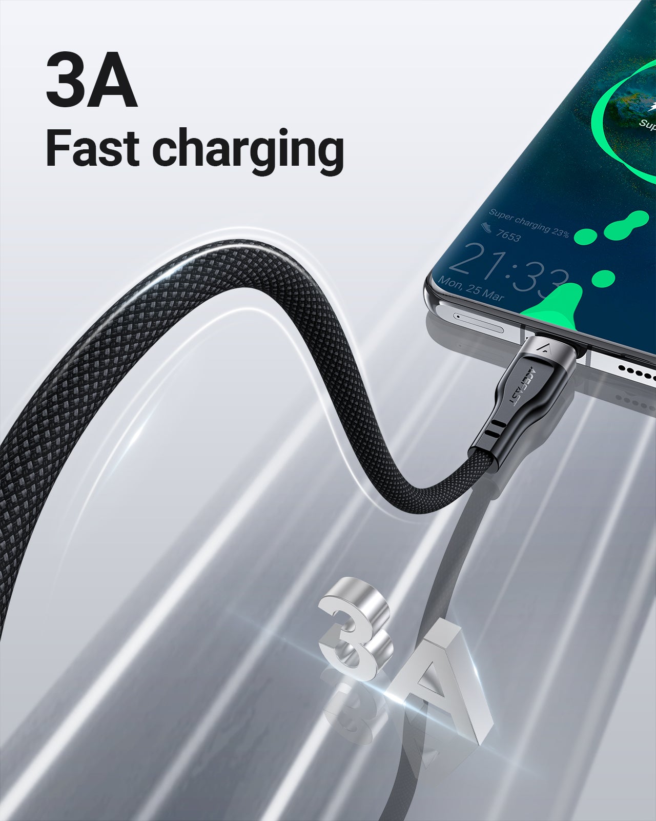 C11-04 USB-A to USB-C Magnetic Charging Data Cable