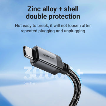 C20-03 USB-C to USB-C Aluminum Alloy Charging Data Cable