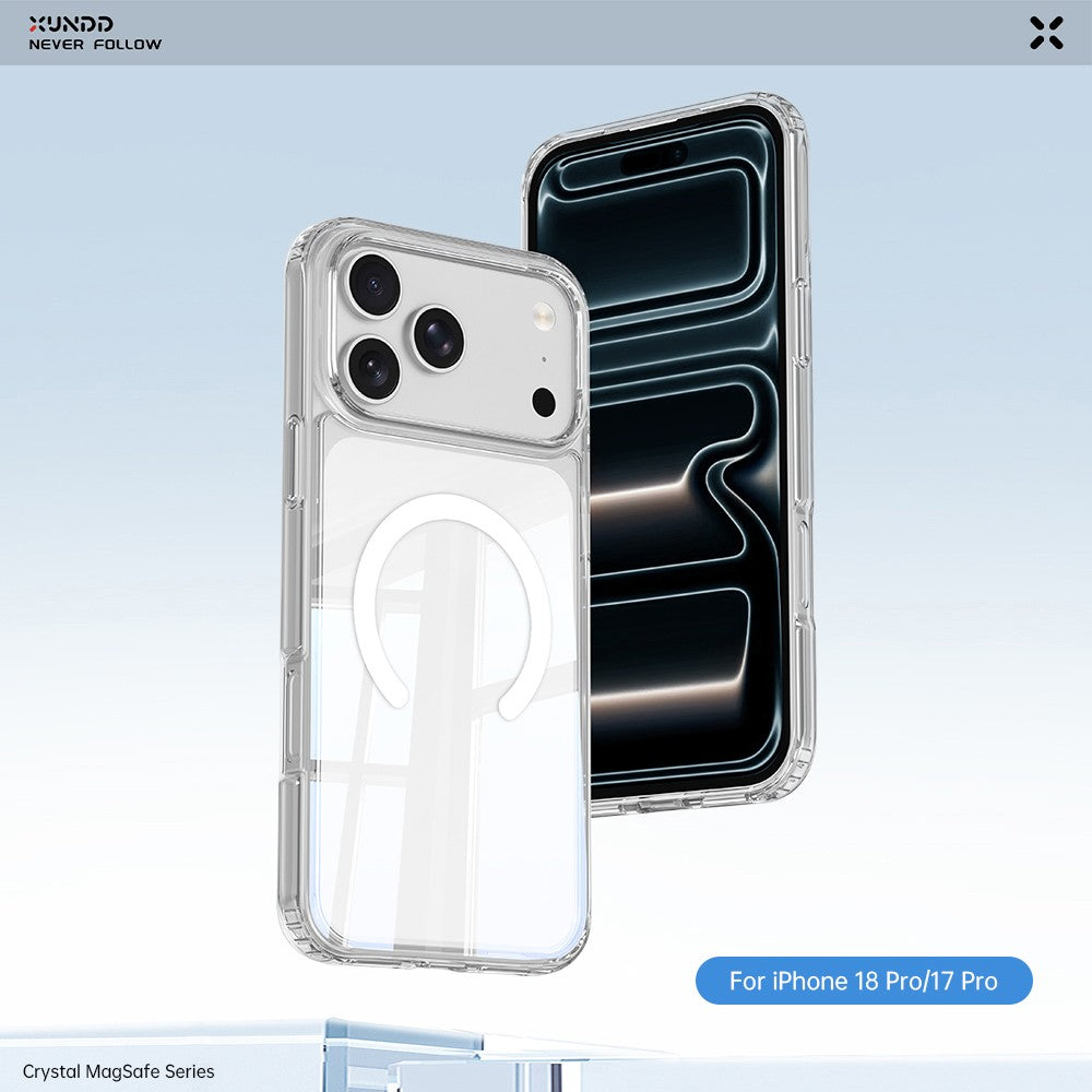 Xundd Crystal Magsafe Series Case for iPhone 18 Pro | iPhone 18 Pro Max | Transparent