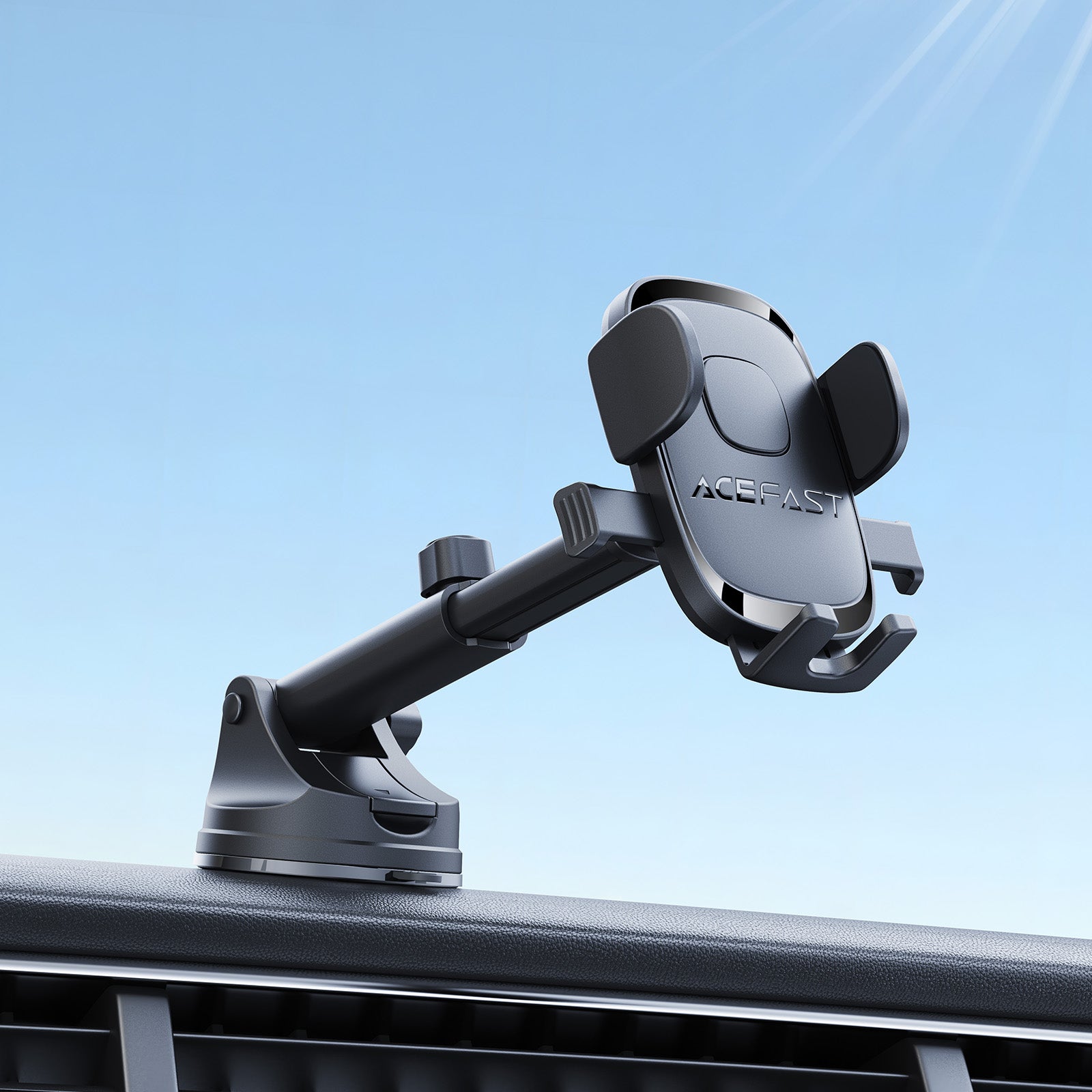 D57 One-Key Lock Car Holder for Dashboard | Acefast