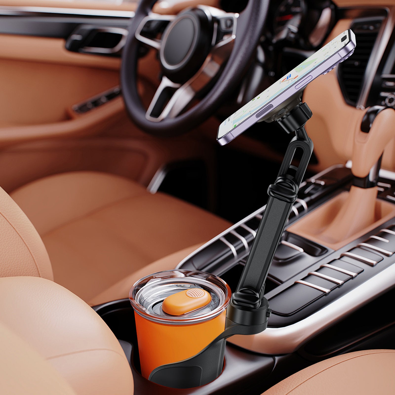 D62 Double cup holder magnetic car holder