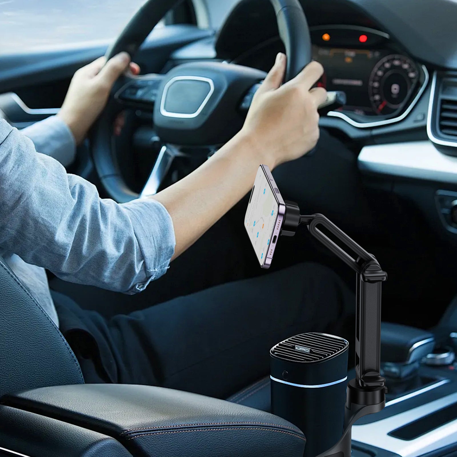 D62 Double cup holder magnetic car holder