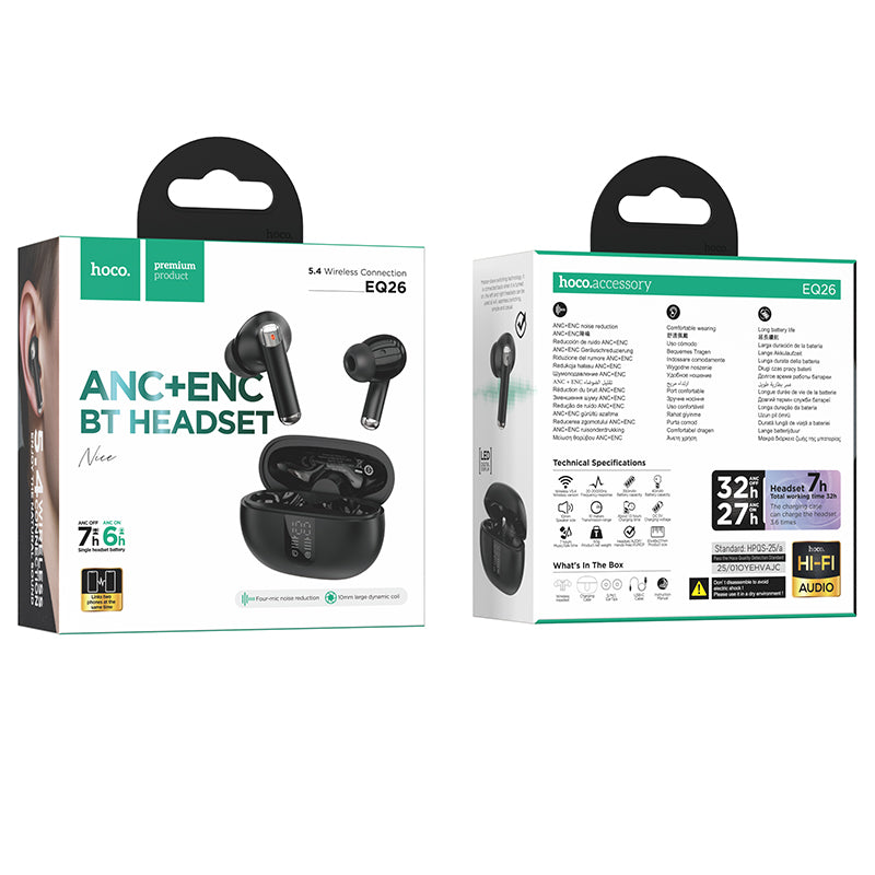 Hoco EQ26 Nice True Wireless ANC+ENC Bluetooth headset