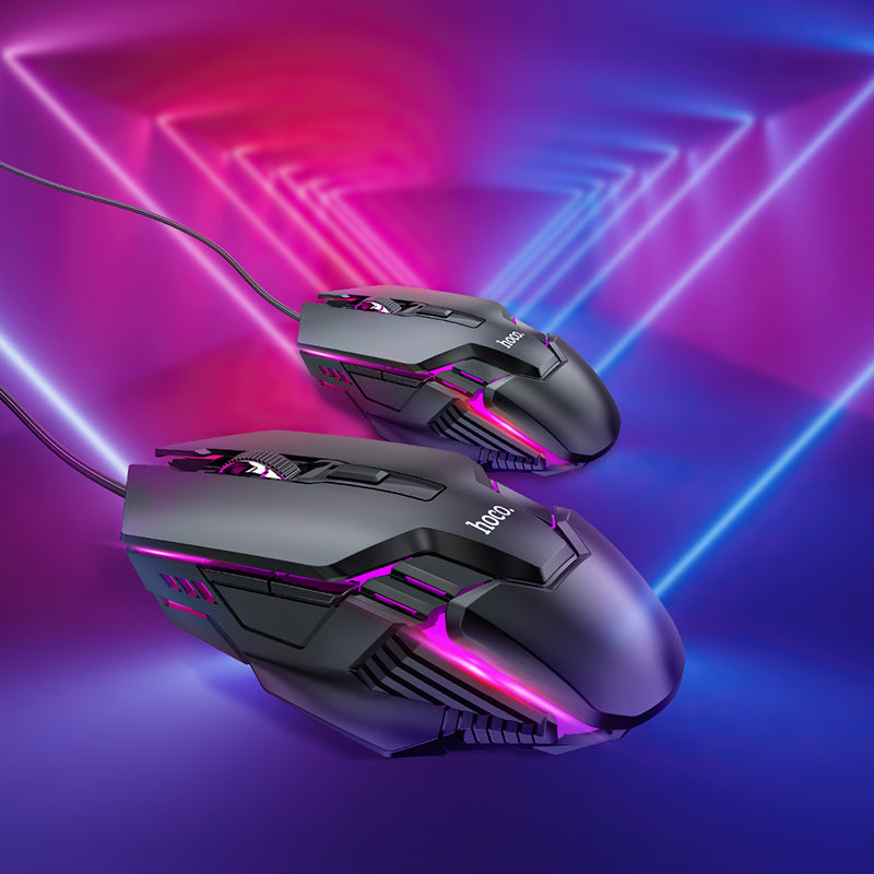 GM18 Luminous Gaming Keyboard and Mouse Set (Arabic Version) | LED Tri-color Rainbow Cool Lighting Effect