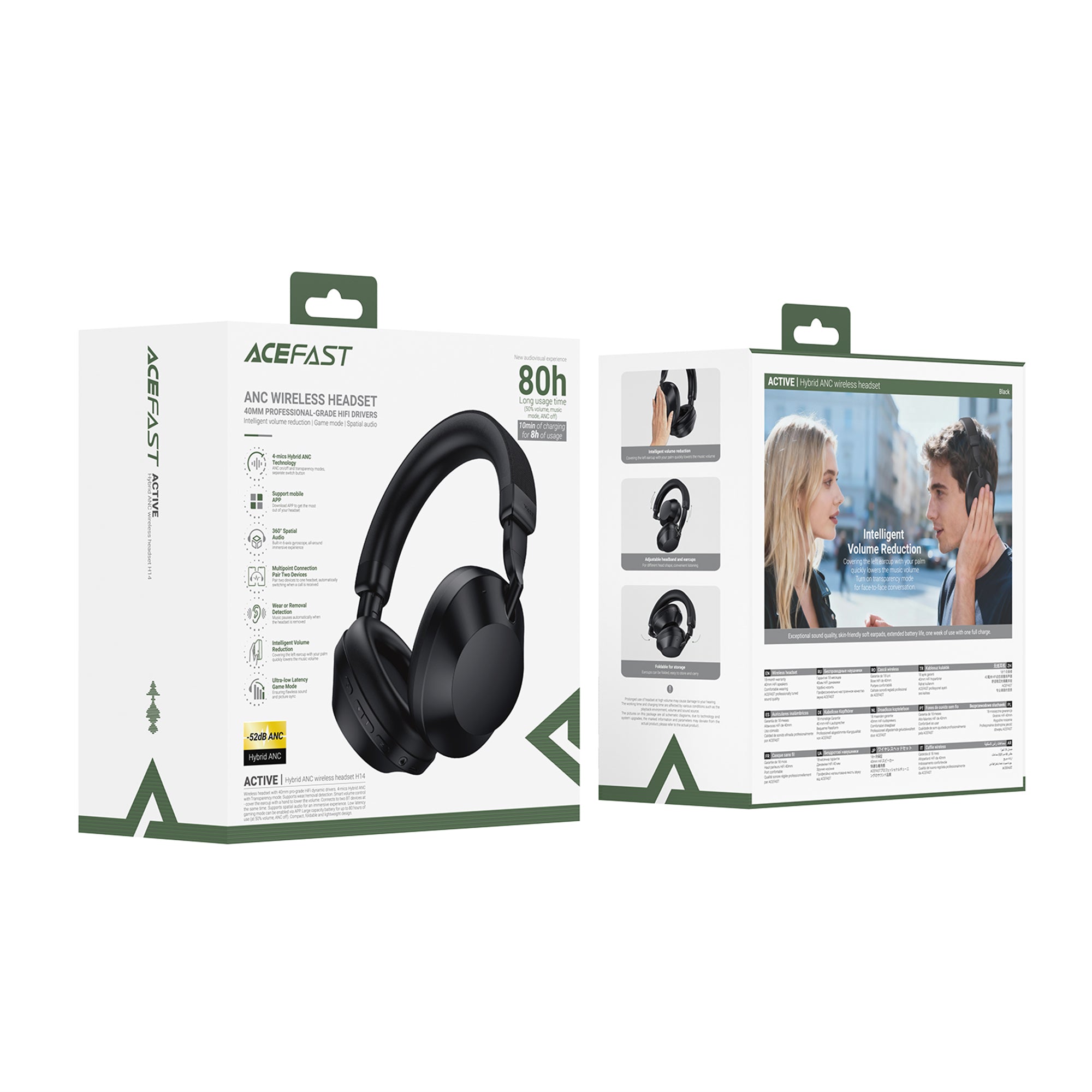 H14 Hybrid ANC Wireless Headset