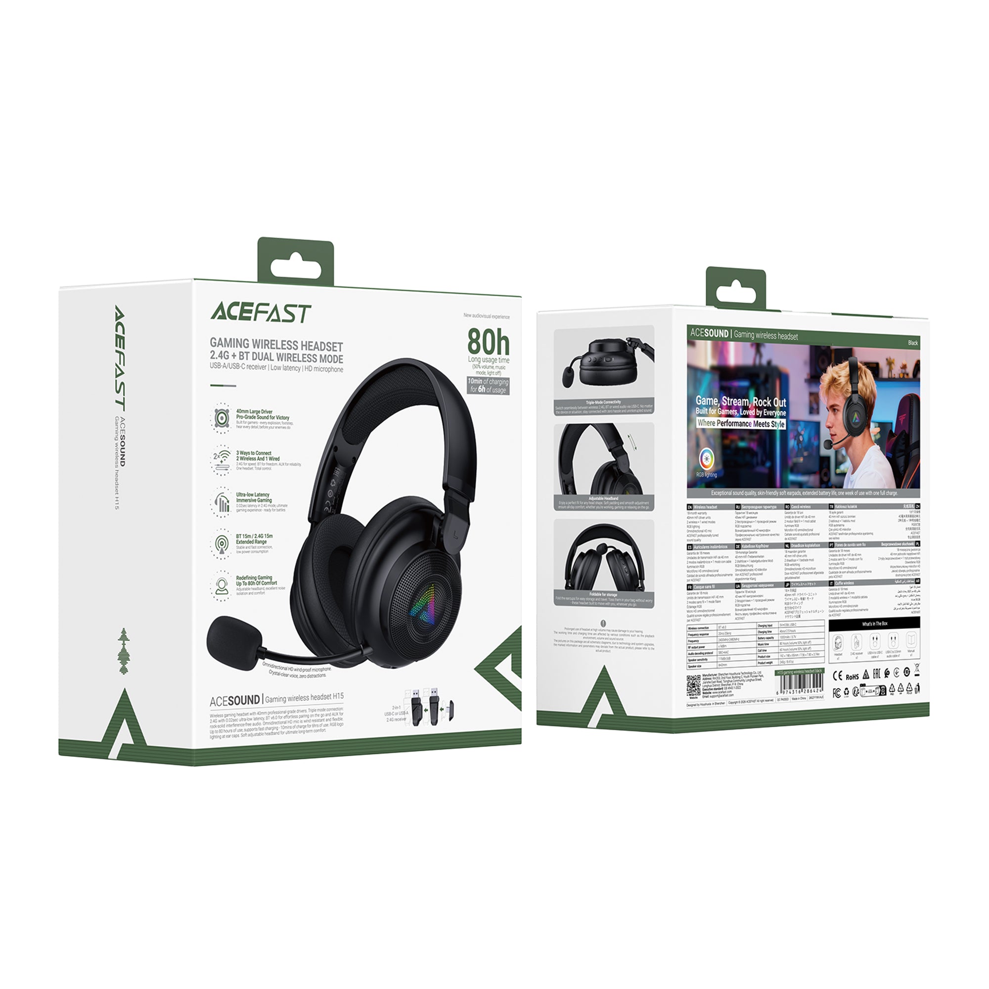 H15 Gaming Wireless Headset