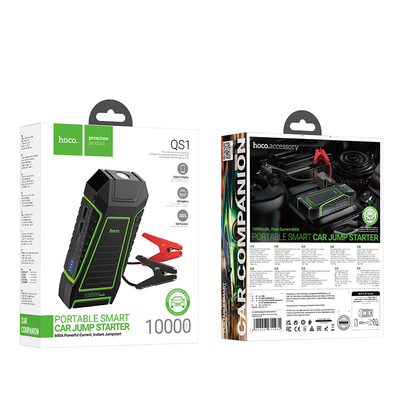 Hoco QS1 Spring Car Emergency Start-Up Power Bank (10000mAh)