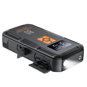 Hoco QS2 Land Portable Smart Air Pump Emergency With Start-Up Power Bank (8000mAh)