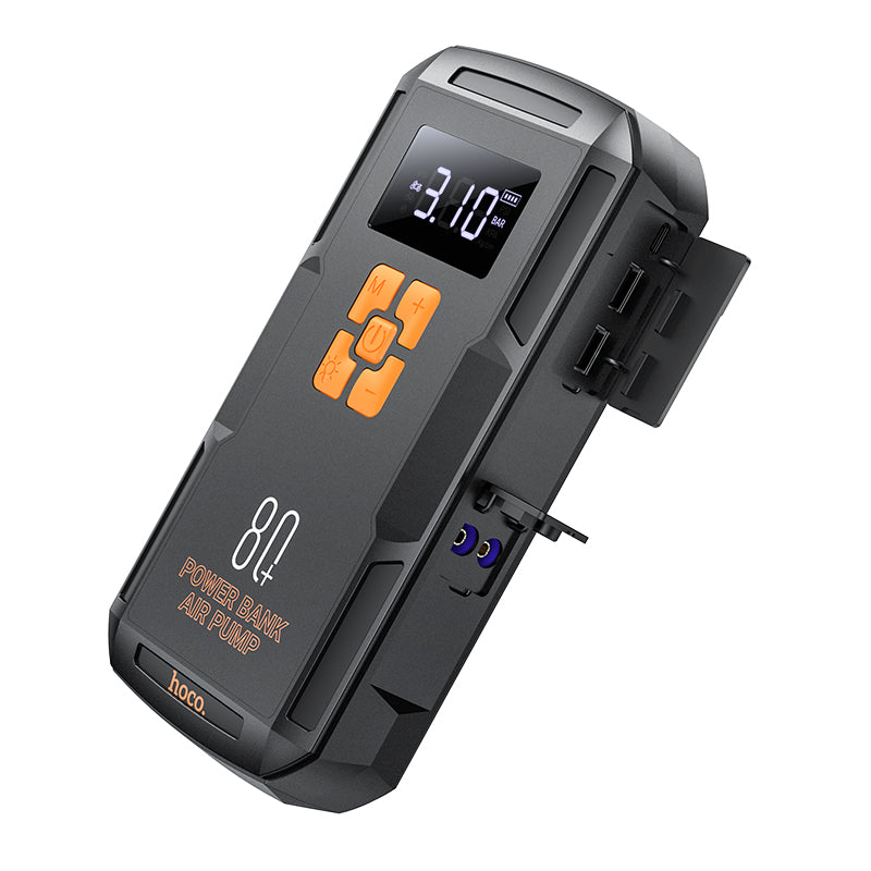Hoco QS2 Land Portable Smart Air Pump Emergency With Start-Up Power Bank (8000mAh)
