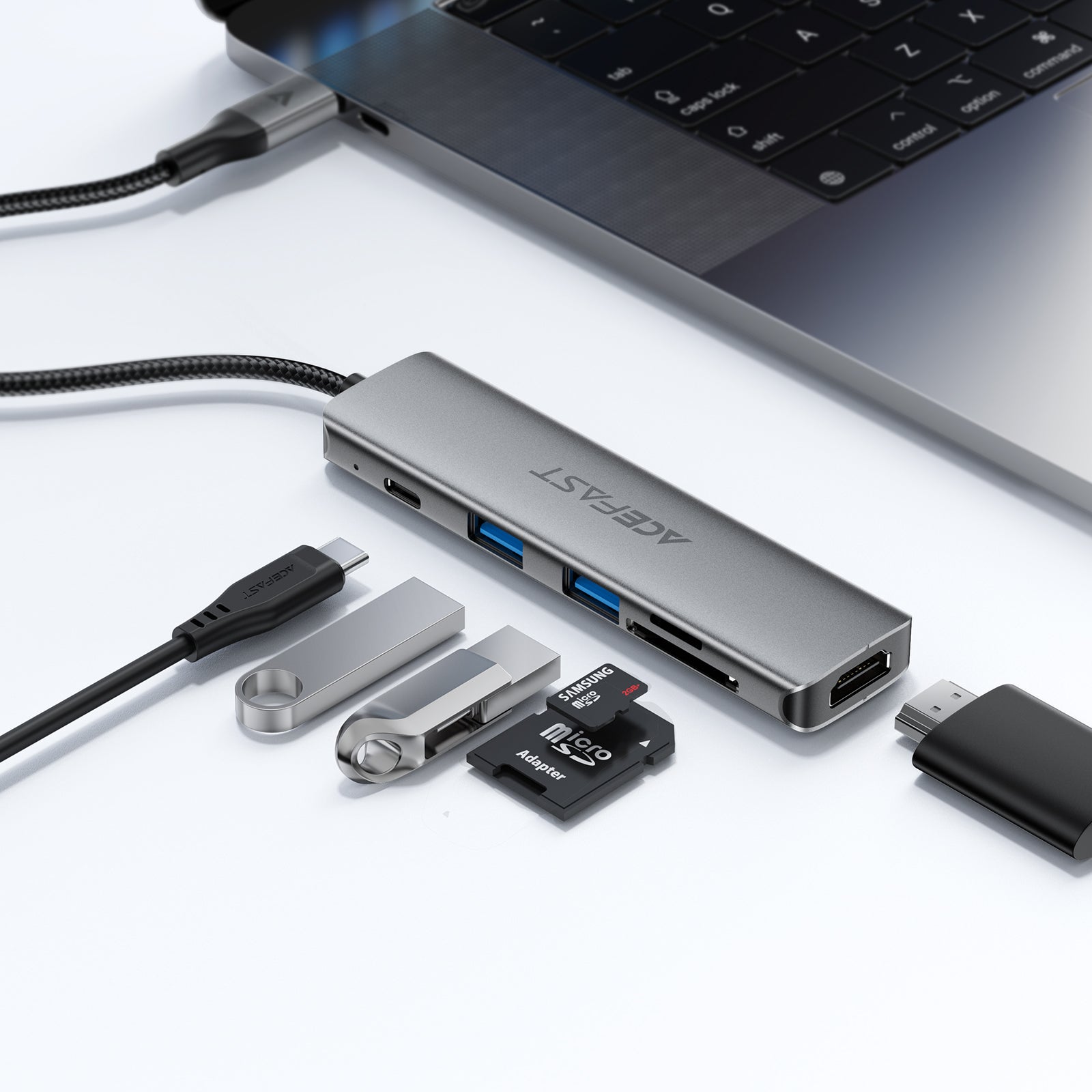 J18 USB-C 6-in-1 HUB Docking Station
