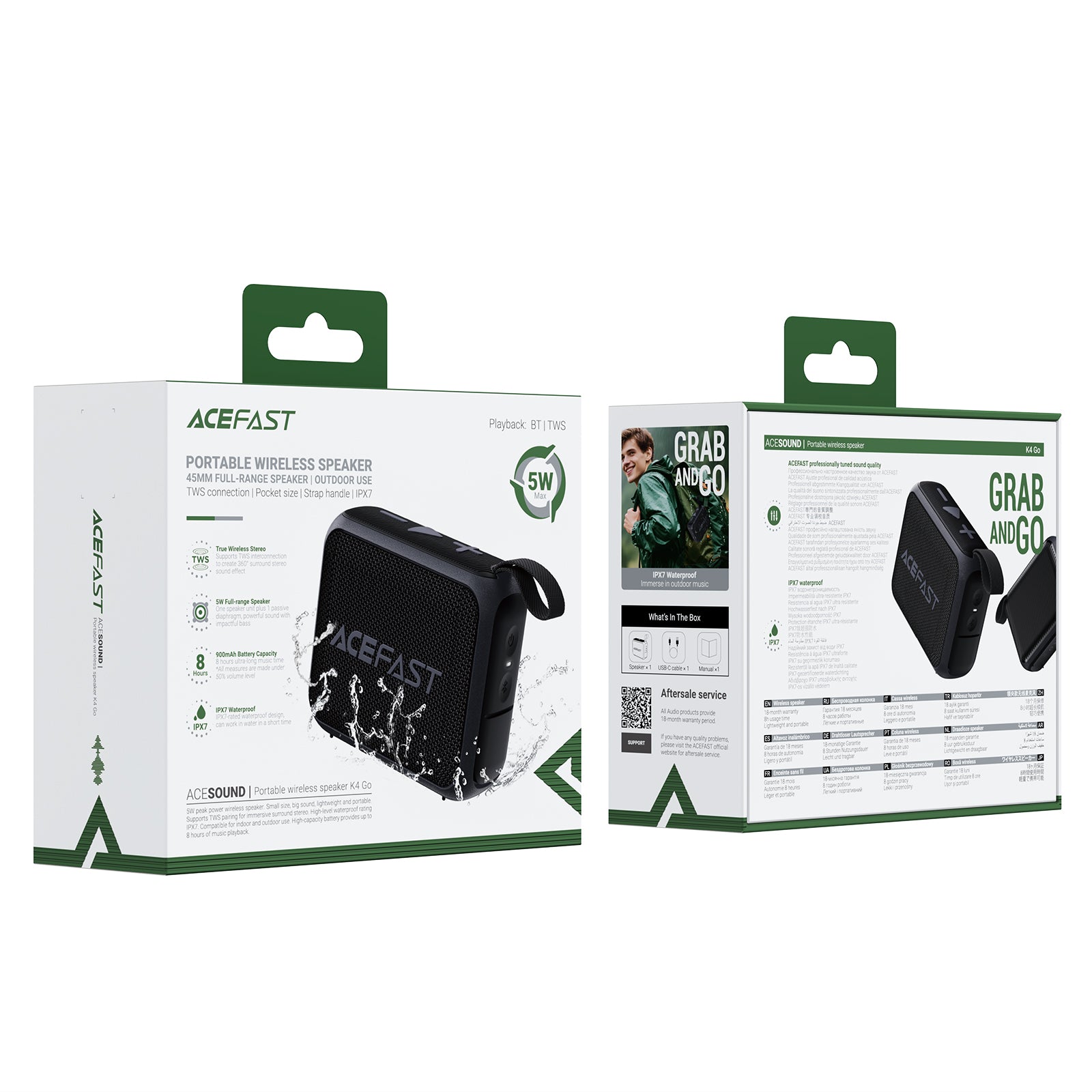 K4 Go Portable Wireless Speaker | Acefast