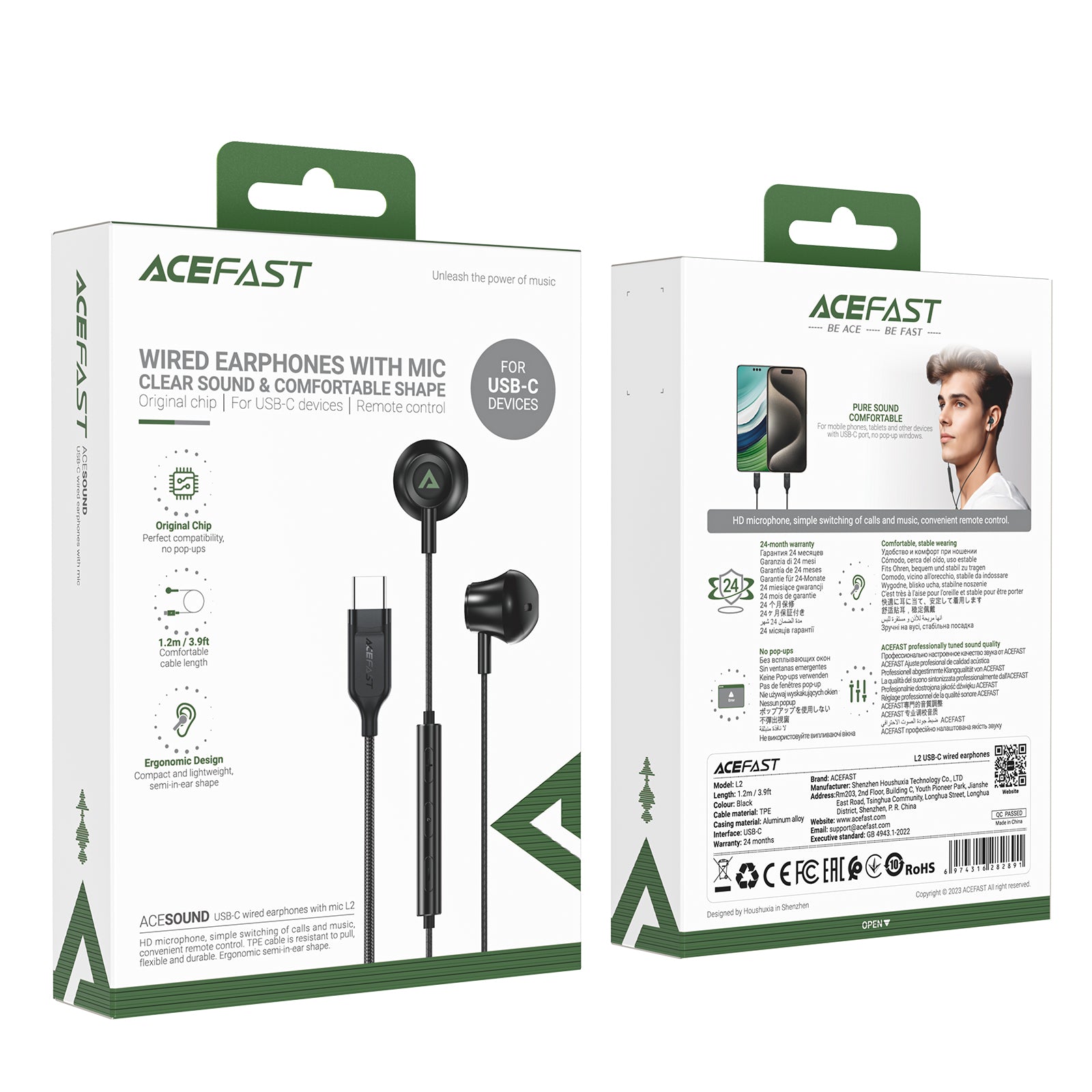 L2 USB-C Wired Earphones