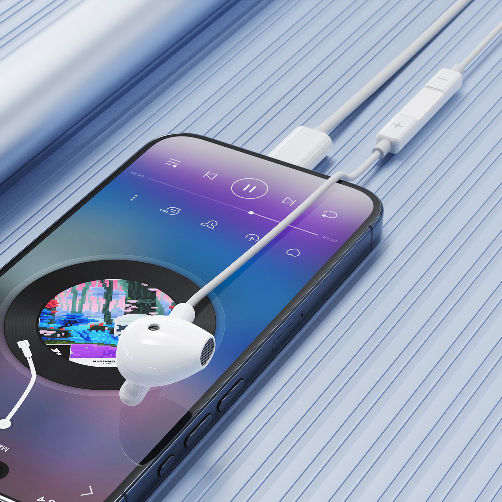 L9 USB-C Single-Ear Wired Earphone With Mic