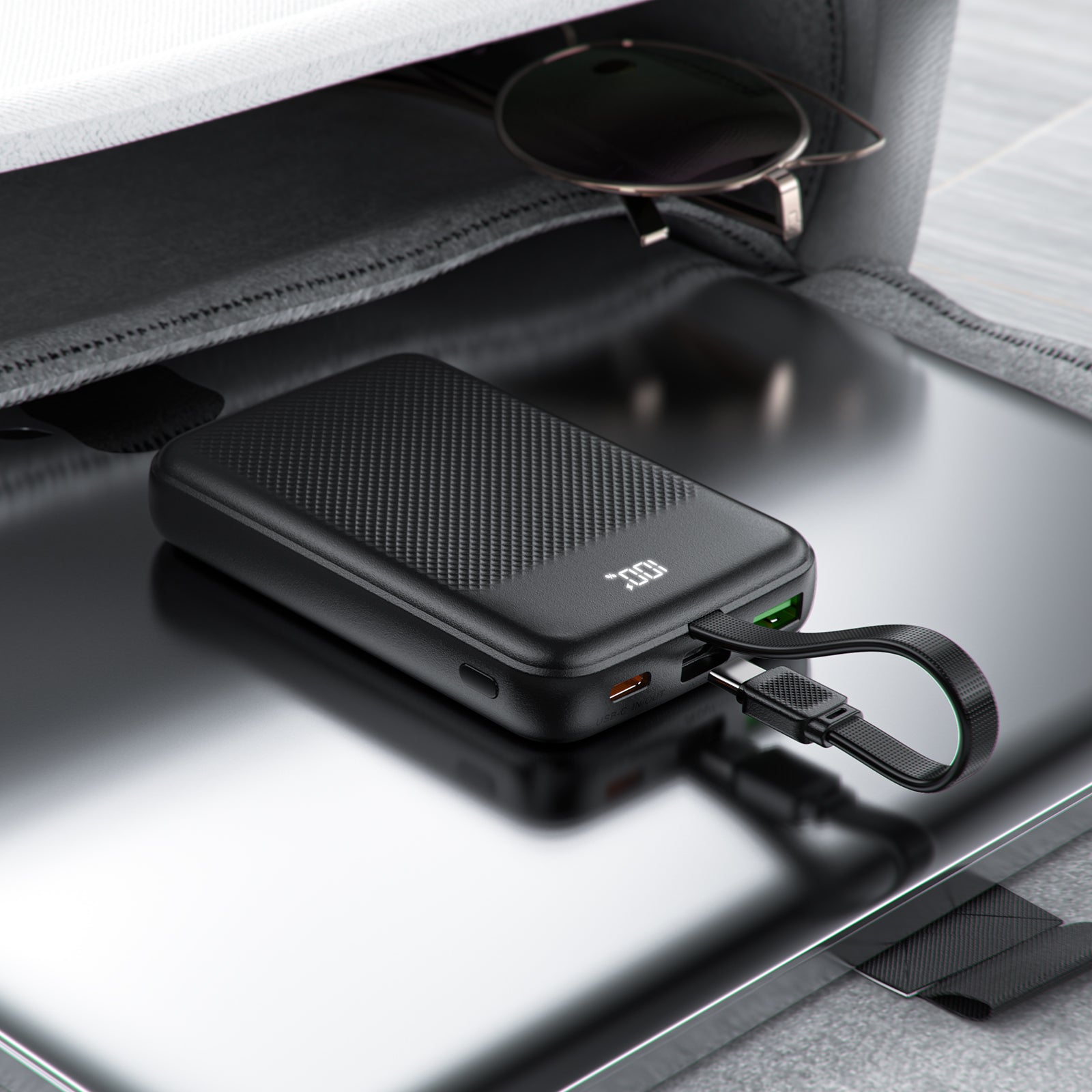 M13-10000 PD22.5W Power Bank With Cable