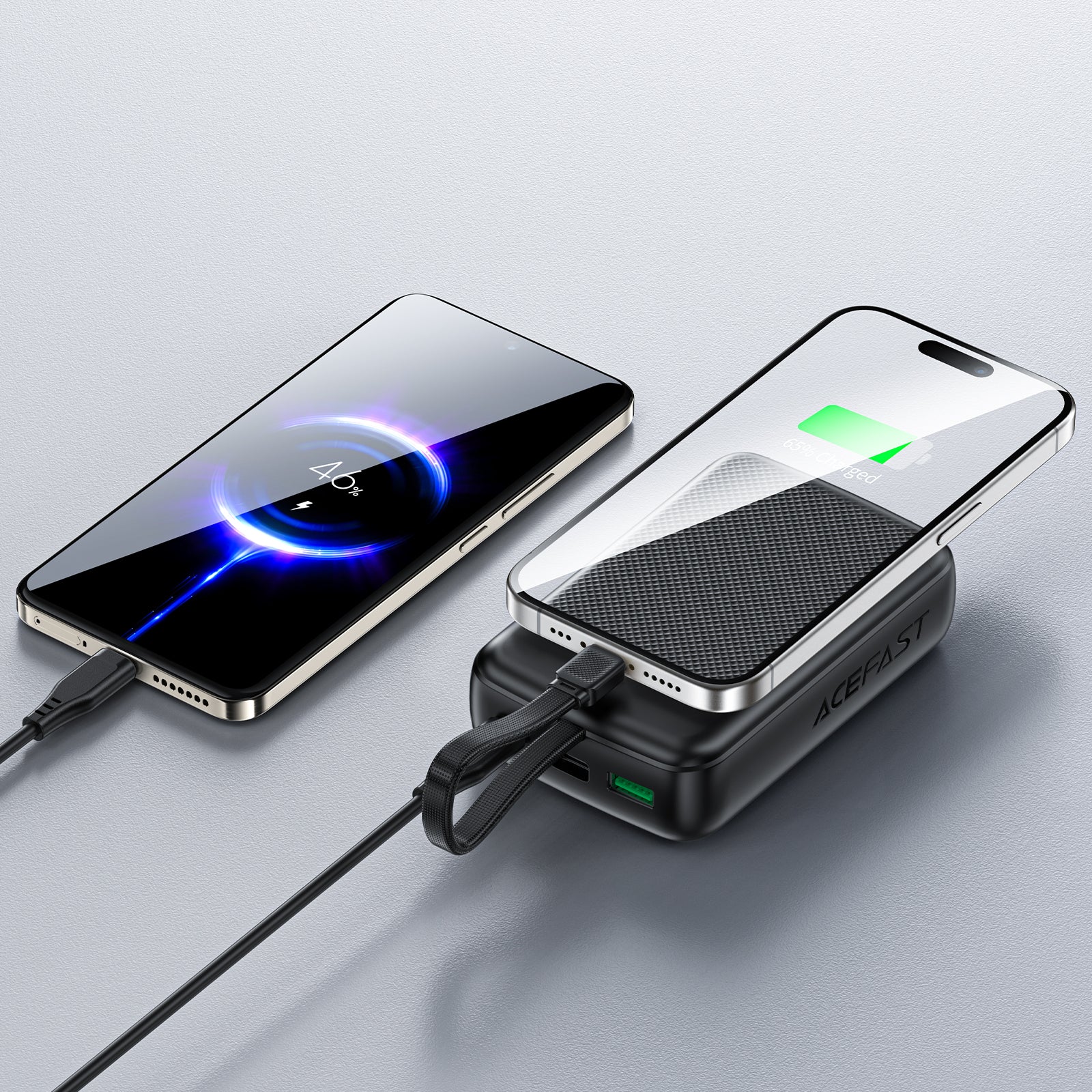 M14-20000 PD22.5W Power Bank With Cable | CE/FCC/ROHS/ECA Certification