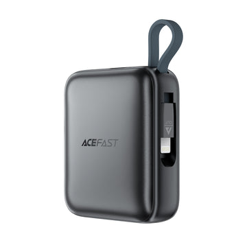 M23-10000 22.5W Power bank built-in dual Cables | Type-C+ Lightning dual-cable design