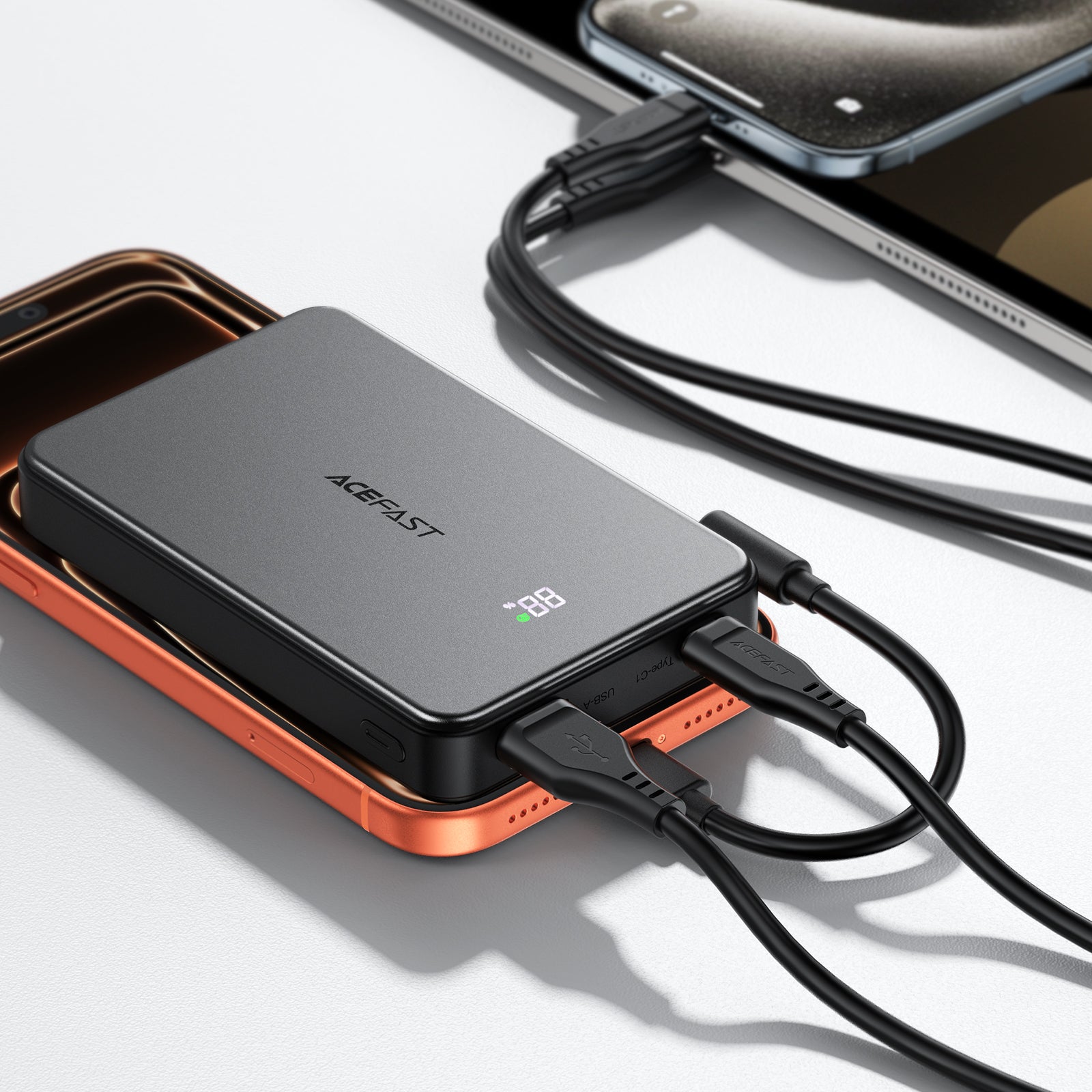 M31-10000 22.5W Magnetic Fast Charging Power Bank with Cable (CCC)