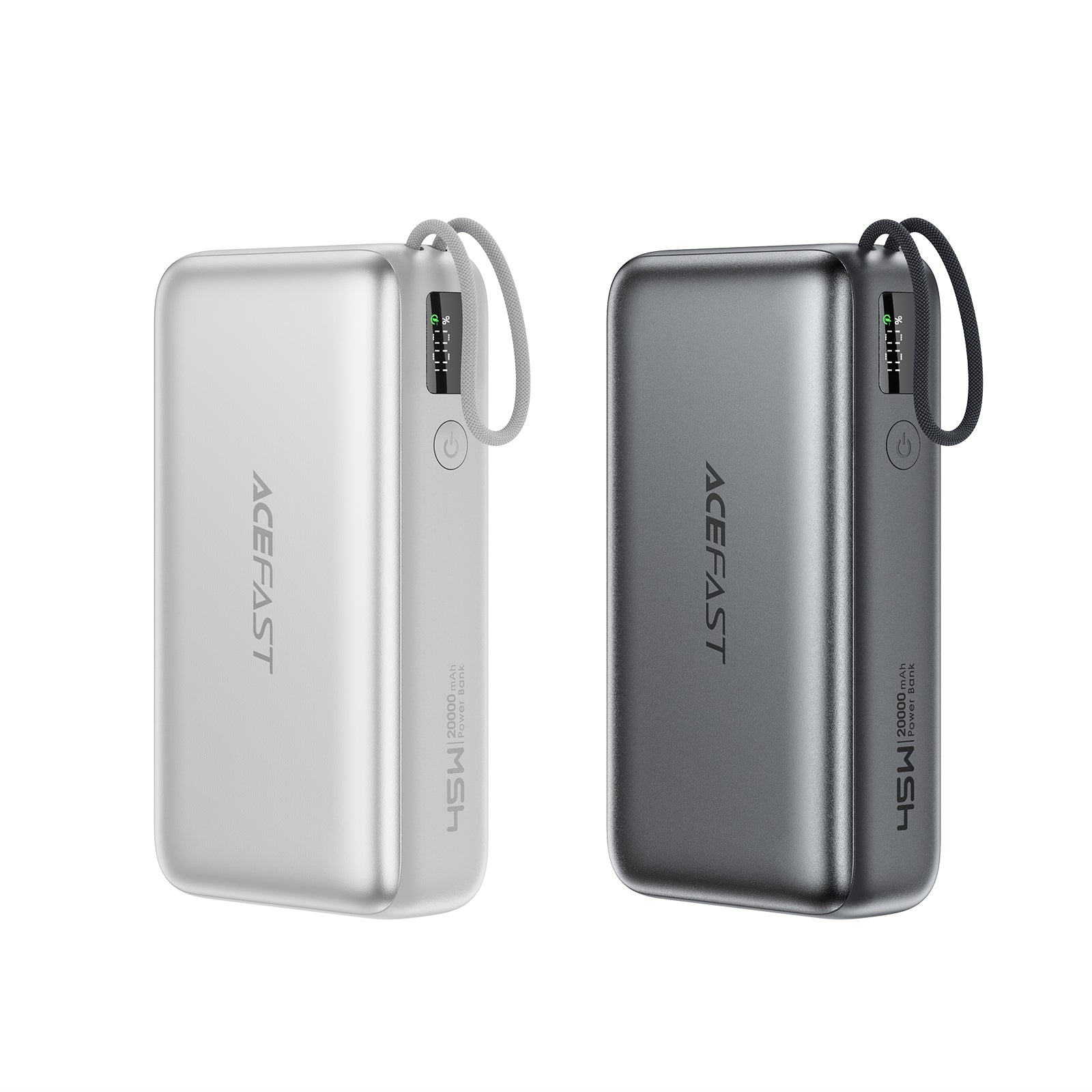 M34 PD45W fast Charging Power Bank With Telescopic Cable 20000mAh
