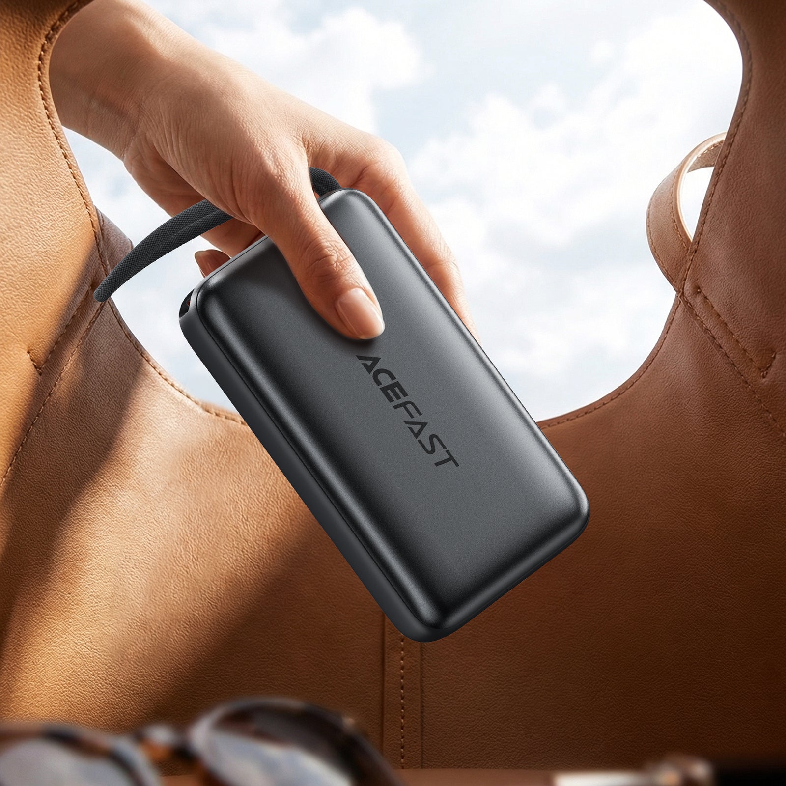 M34 PD45W fast Charging Power Bank With Telescopic Cable 20000mAh