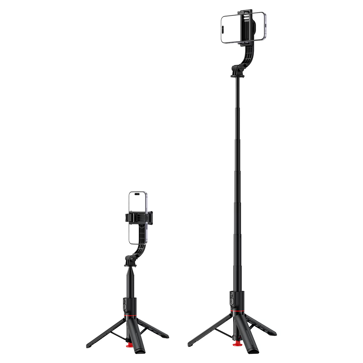 Selfie Stick with Tripod E42 | Automatically opening tripod | Detachable BT remote control