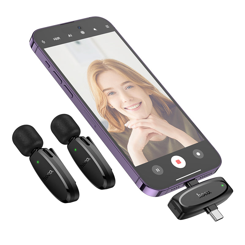 Wireless Digital Lavalier Microphones iP+Type-C Version | L15 Dual-Mic